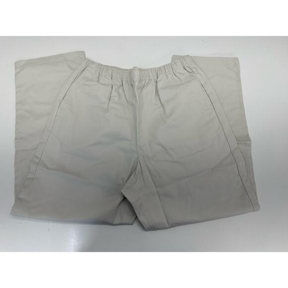 Appleseeds Womens Pants Size 16 Petite Stone Elastic Waist Pull On - Picture 1 of 12